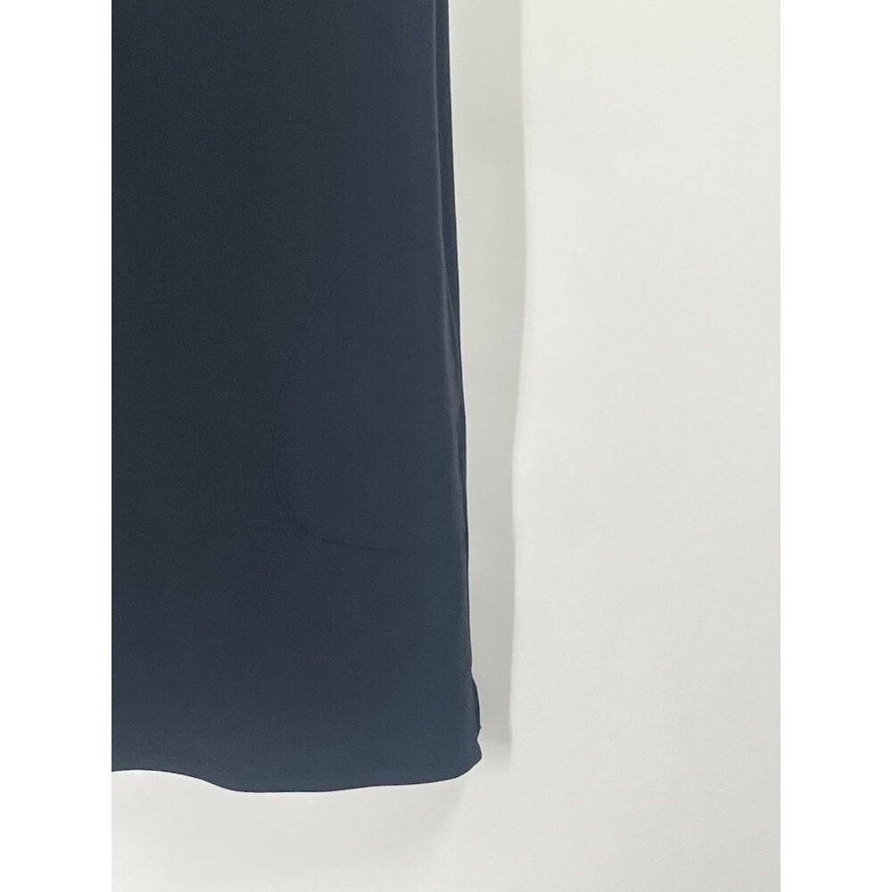 Spanx Essentials Black Sleeveless Shift Dress Sz Medium Pockets Crew Neck - Picture 2 of 6
